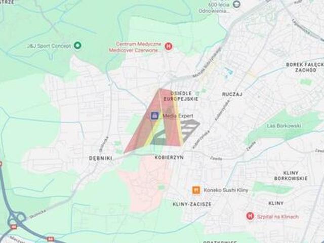 Działka budowlana Kraków Podgórze, Skotniki, Skotnicka