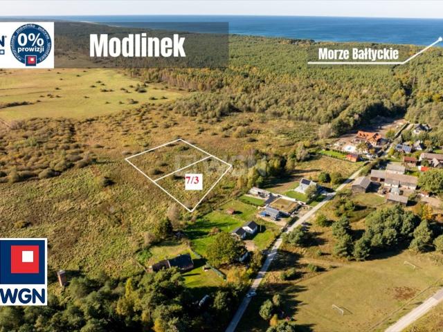 Działka budowlana nad morzem, 1007 m2, las, jezioro, Ustka