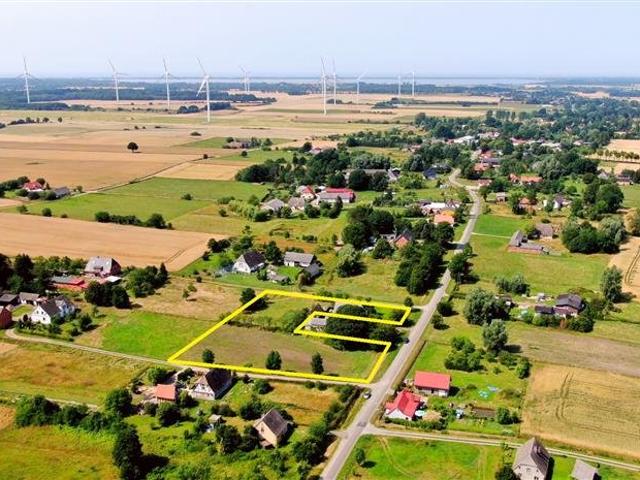 Działka budowlano rolna 5 433 m², 8 km od morza