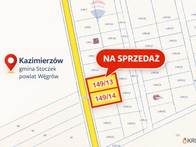 Działka, grunt na sprzedaż woj. mazowieckie. Kazimierzów, 82 004 PLN