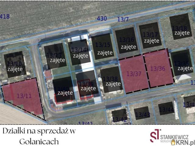 Działka, grunt na sprzedaż woj. wielkopolskie. Gołanice, 140 000 PLN
