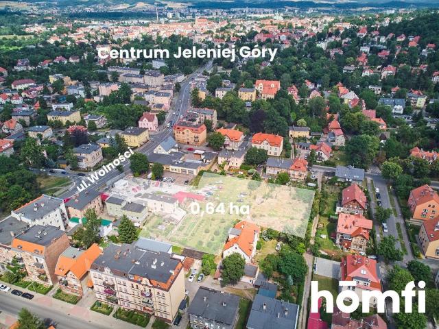 Działka inwestycyjna 6400 m² w centrum Jeleniej Góry