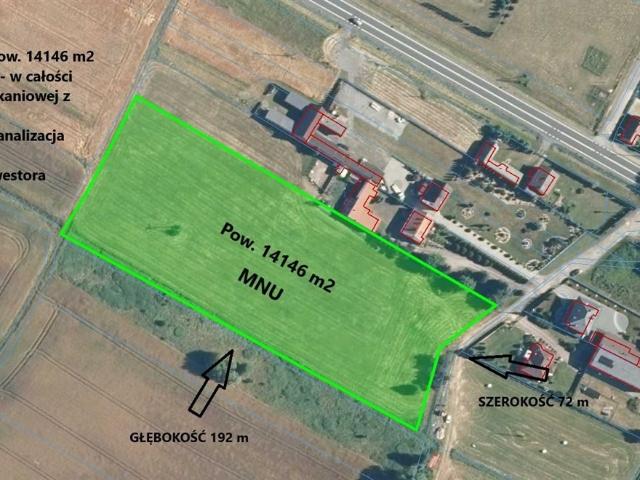 Działka inwestycyjna 14 146 m² w Kłobucku MPZP, media
