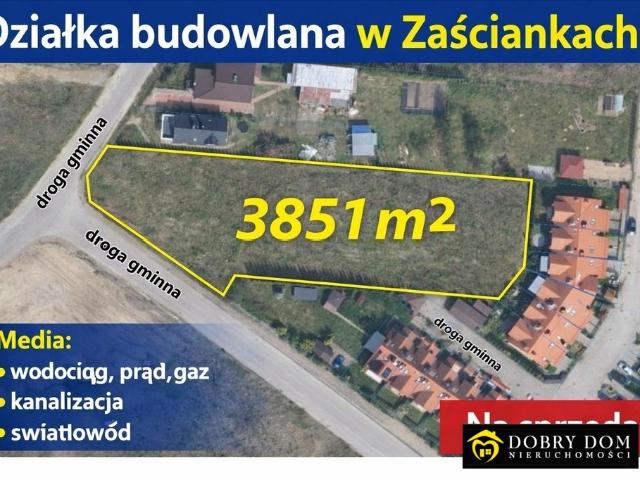 Działka inwestycyjna 3851 m² z mediami i szybkim dojazdem