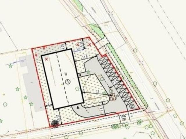 Działka inwestycyjna 1635 m² z mediami, do zabudowy