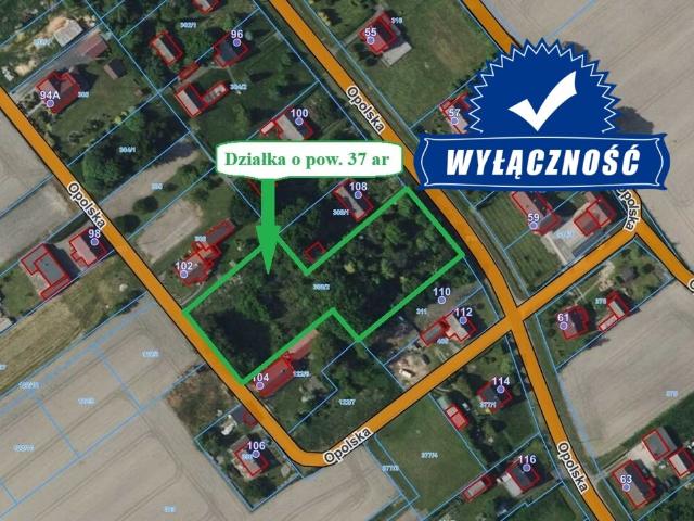 Działka, Kały, Opolska, 3700.00 m², sprzedam działkę