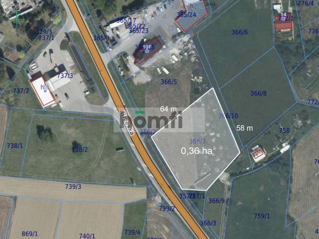 Działka komercyjna przy ul. Brzeskiej w Niepołomicach, 0,36 ha