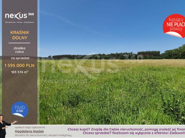 Działka, Kraśnik Dolny, 103574.00 m², sprzedam działkę