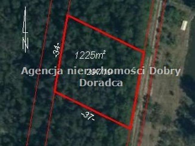 Działka leśno budowlana 1225 m² z dostępem do prądu i blisko miasta