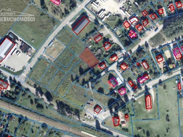 Działka pod zabudowę jednorodzinną, 1060 m2, plan w planie