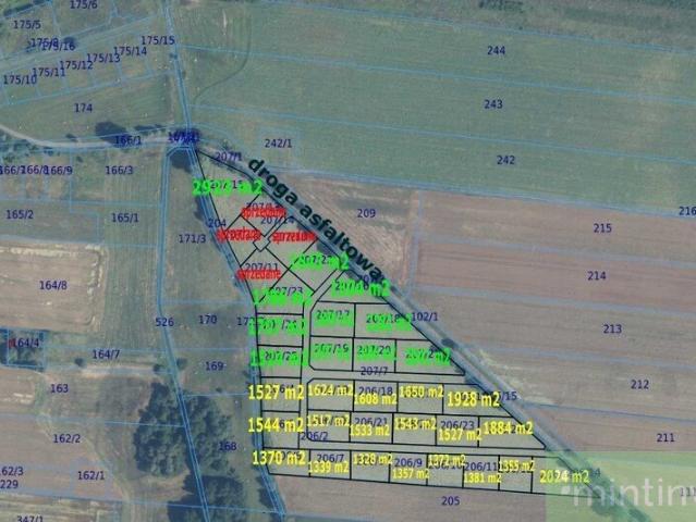 Działka pod zabudowę w Dębicach, 2281 m², warunki zabudowy