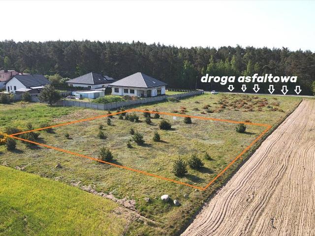 Działka pod zabudowę w Dobiecinie, 1200 m², media w ulicy