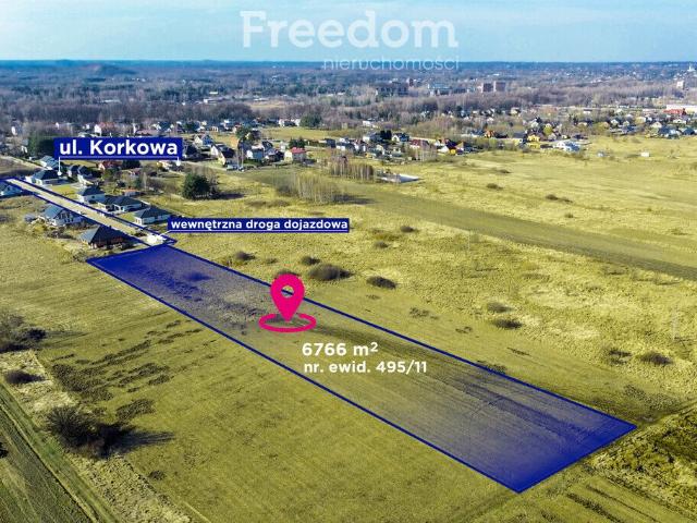 Działka pod zabudowę 6 domów, 6766 m², Brzeziny Wielkie