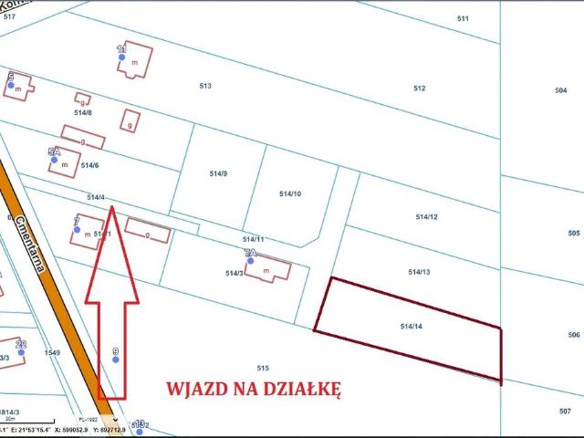 Działka pod dom jednorodzinny w Nowogrodzie, 1275 m2