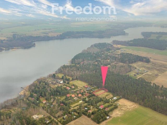 Działka pod dom letniskowy nad jeziorem Rumian z mediami