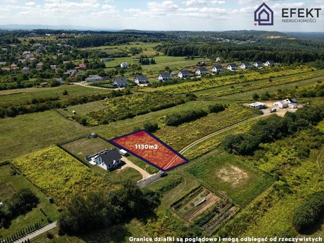 Działka pod dom w Bolęcinie, 1130 m2, WZ, media