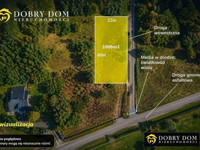 Działka pod dom z warunkami zabudowy, media, spokojna okolica