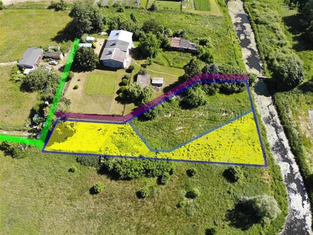 Działka pod dom z widokiem na rzekę, 1377 m²