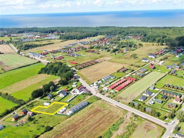 Działka pod domki nad morzem, media, las, 1004 m²
