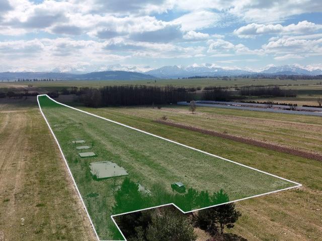 Działka inwestycyjna z pozwoleniem na 5 budynków, widok na Tatry