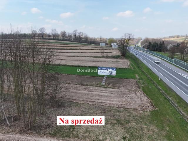 Działka pod reklamę i KRUS przy E94 w Moszczenicy