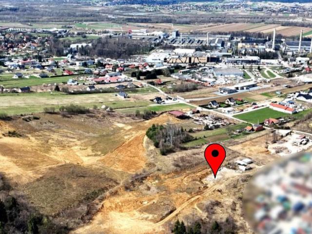 Działka przemysłowa 3000 m² z mediami, plan zagospodarowania