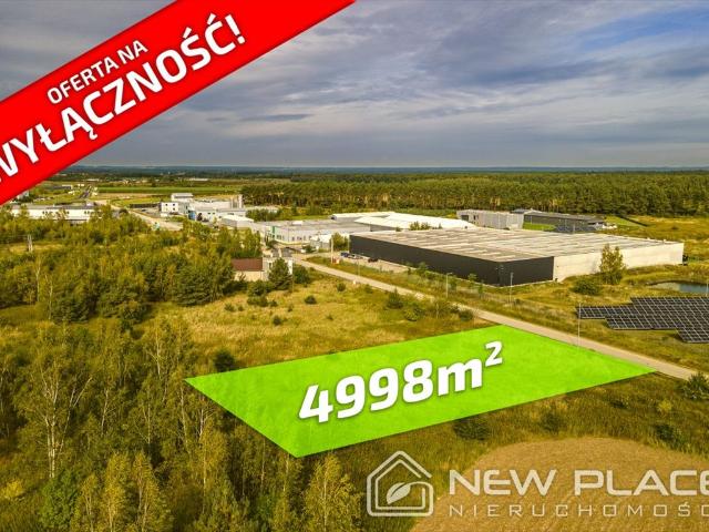 Działka przemysłowa 4998 m² z projektem i PnB w Błoniu