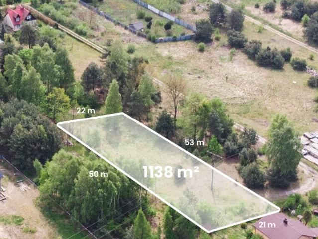 Działka, Ryczówek, Laski, 1138.00 m², sprzedam działkę