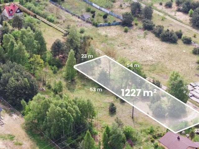 Działka, Ryczówek, Laski, 1227.00 m², sprzedam działkę