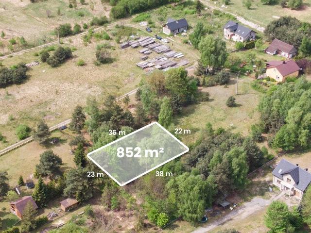 Działka, Ryczówek, Laski, 852.00 m², sprzedam działkę