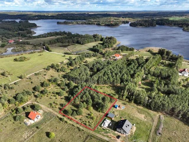 Działka rekreacyjna 3,2 ha z prądem, jezioro Kalwa Mała
