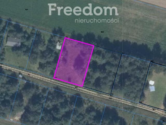 Działka rekreacyjna 677 m² Miętkie Mazury MPZP 1ML