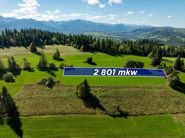 Działka rolna z widokami, 2801 m², spokojna okolica