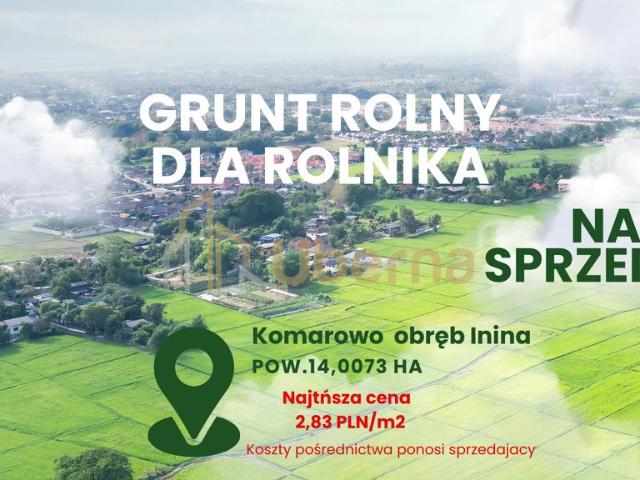 Działka rolna 14 ha z potencjałem inwestycyjnym