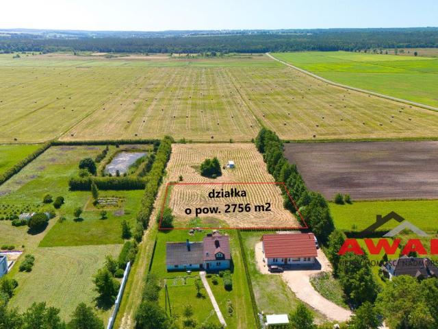 Działka rolna 2756 m² blisko morza w Karwieńskich Błotach