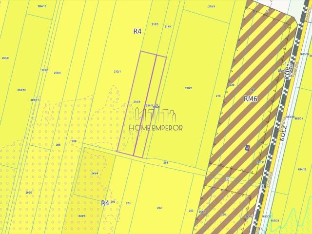Działka rolna 2384 m² pod planem zagospodarowania