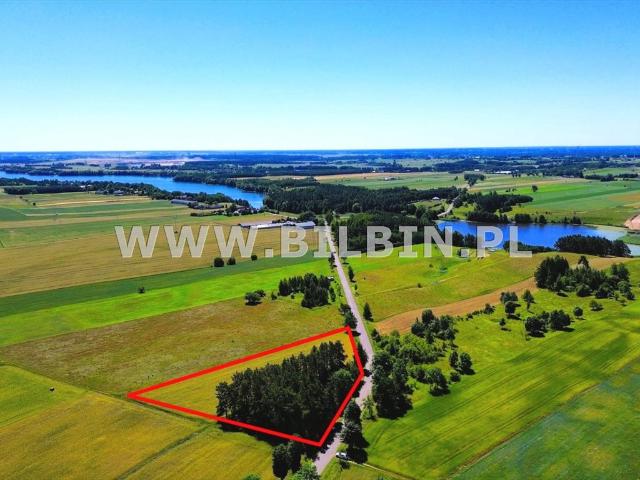 Działka rolna 4116 m2 blisko jeziora i miasta
