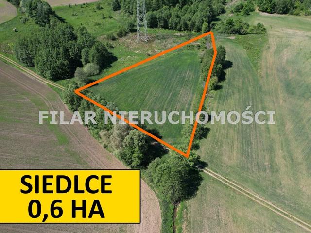 Działka rolna 6 km od Lubina, 5991 m², cena 45 tys