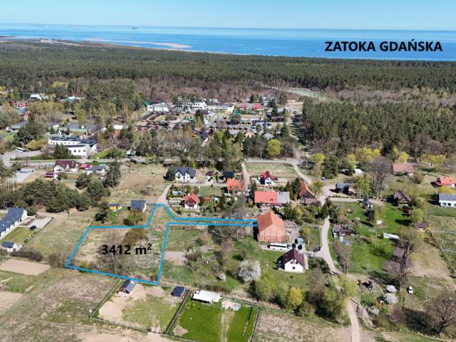 Działka sprzedam, Mikoszewo, Leśna, 3412 m2, cena: 850 000 zł
