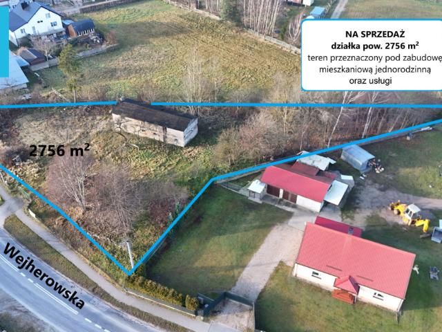 Działka sprzedam, Milwino, Wejherowska, 2756 m2, cena: 299 000 zł