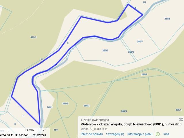 Działka sprzedam, Niewiadowo, Goleniów gw, 23167 m2, cena: 2 700 000 zł