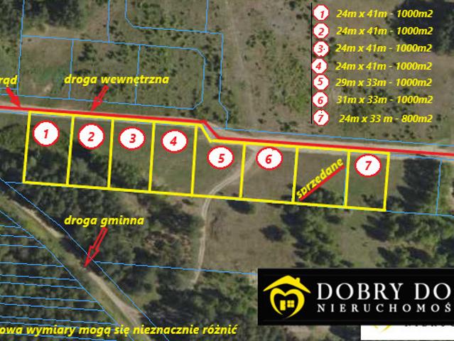 Działka sprzedam, OGRODNICZKI,, 1000 m2, cena: 280 000 zł