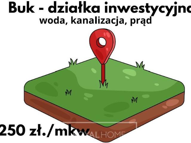 Działka sprzedam, BUK,, 4058 m2, cena: 1 014 500 zł