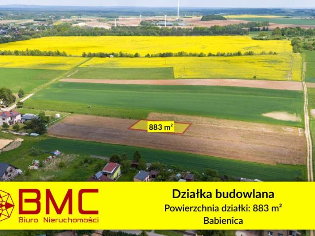 Działka sprzedam, Babienica, Wolności, 883 m2, cena: 99 000 zł