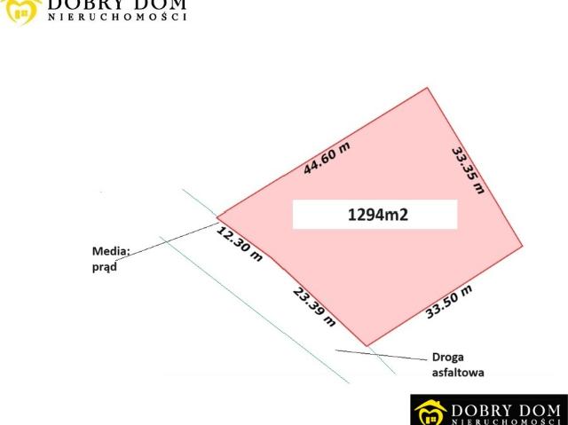 Działka sprzedam, BARSZCZEWO,, 1293 m2, cena: 185 000 zł