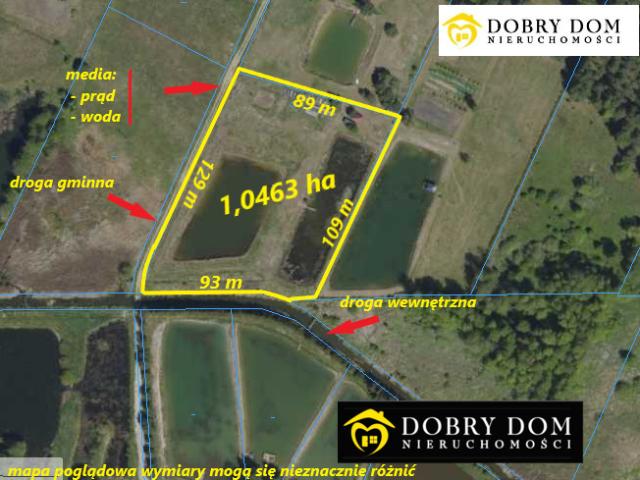 Działka sprzedam, BOBROWA,, 10463 m2, cena: 350 000 zł