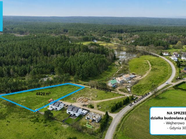 Działka sprzedam, Domatówko, Sosnowa, 4829 m2, cena: 385 000 zł