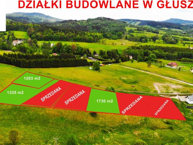 Działka sprzedam, Głuszyca, 1203 m2, cena: 175 000 zł