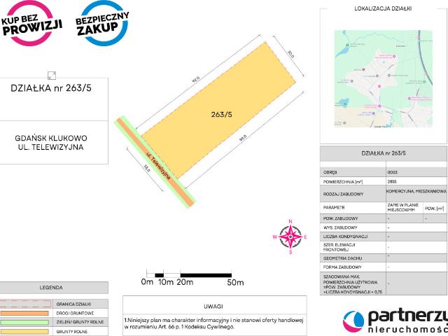 Działka sprzedam, Gdańsk, Matarnia, Telewizyjna, 2858 m2, cena: 1 140 000 zł