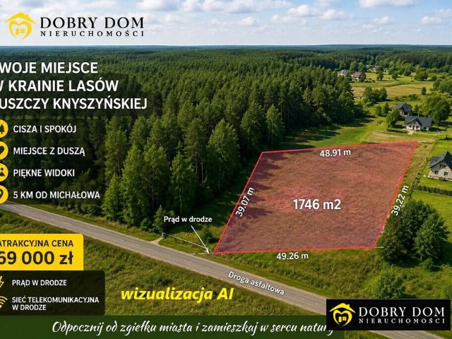 Działka sprzedam, GORBACZE,, 1746 m2, cena: 69 000 zł